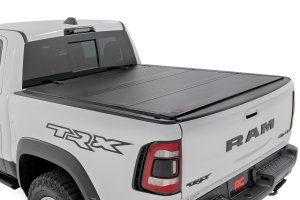 Ram 1500 TRX Hard Tri-Fold Flip Up Bed Cover - Rough Country - '21-'24